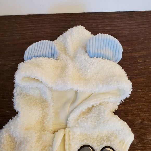 Bundle 2 Disney Baby Boy Mickey Mouse Hooded Vest & Just Too Cute Snap Bodysuit - Picture 10 of 10